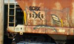 SCBX 52226, close up of car number